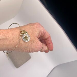 Silver/Gold Shamrock/ Moons/Stars Charm Bracelet